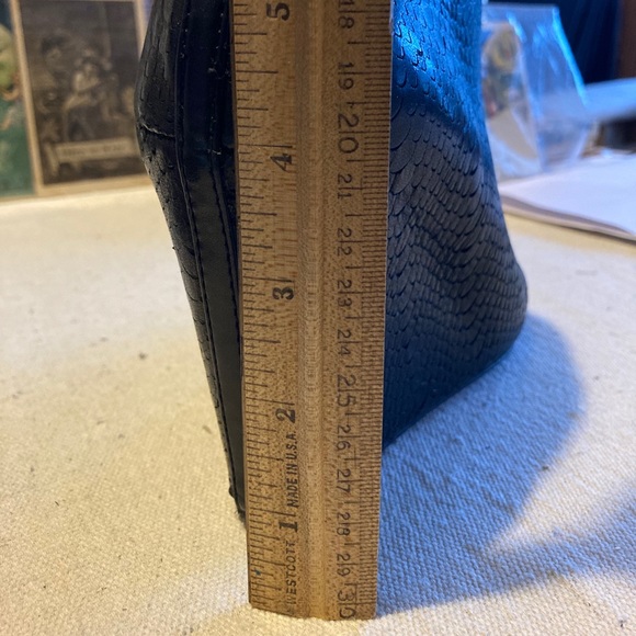 Black Ankle Wedge Boots - Picture 9 of 9